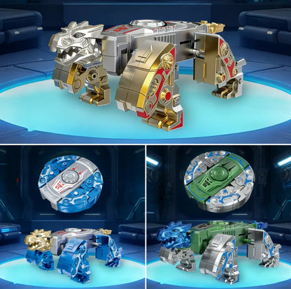 🦖🤖Transformable Finger Spinner: Mech & Dinosaur Dual Editions!