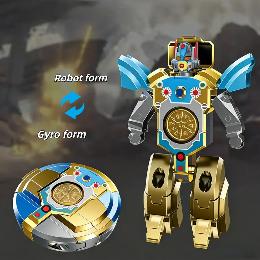 🦖🤖Transformable Finger Spinner: Mech & Dinosaur Dual Editions!