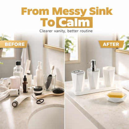 Modern Minimalist Bathroom Accessories Set